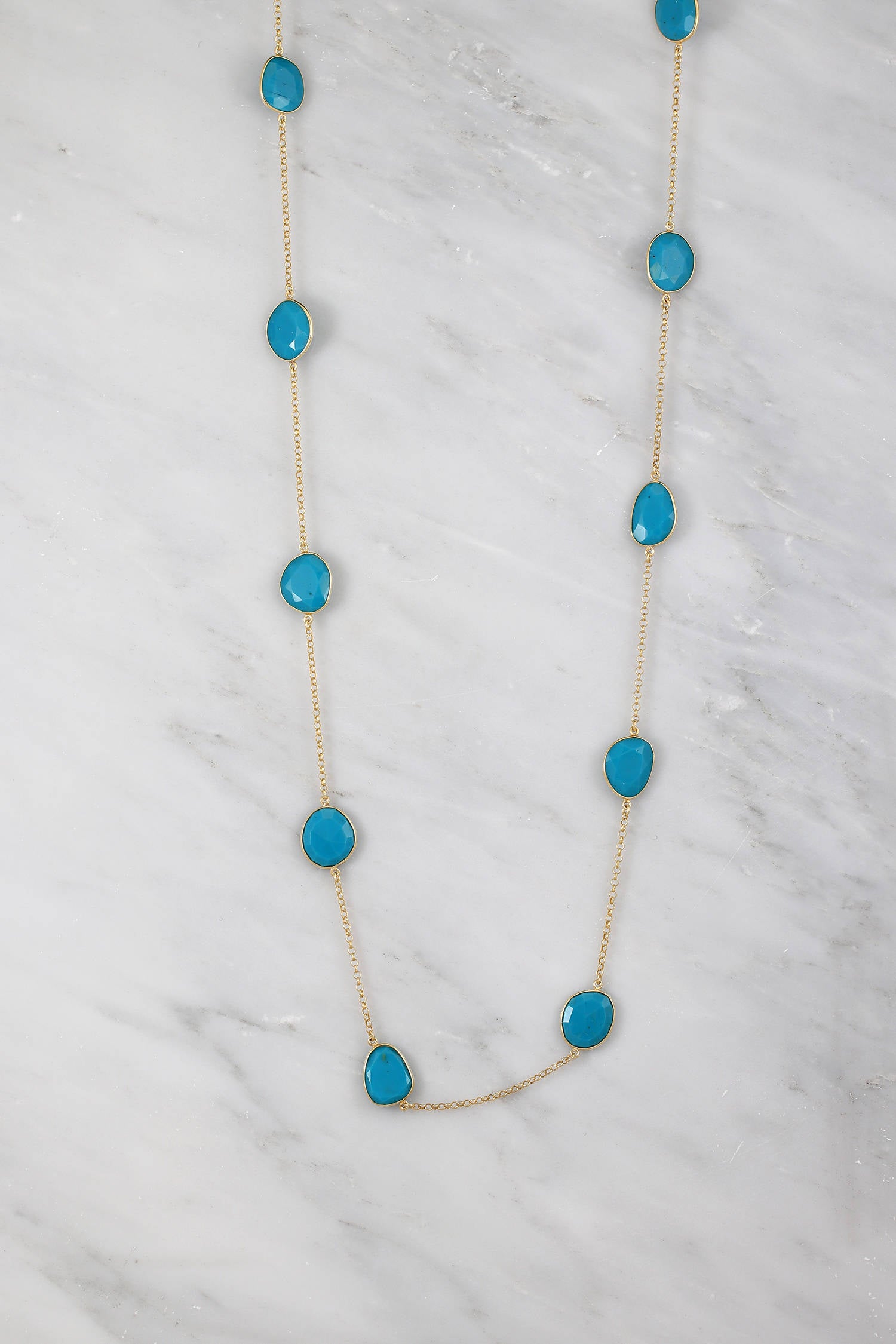 Artisan Silver by Samuel B. Sleeping Beauty Turquoise Station Necklace -  ShopHQ.com