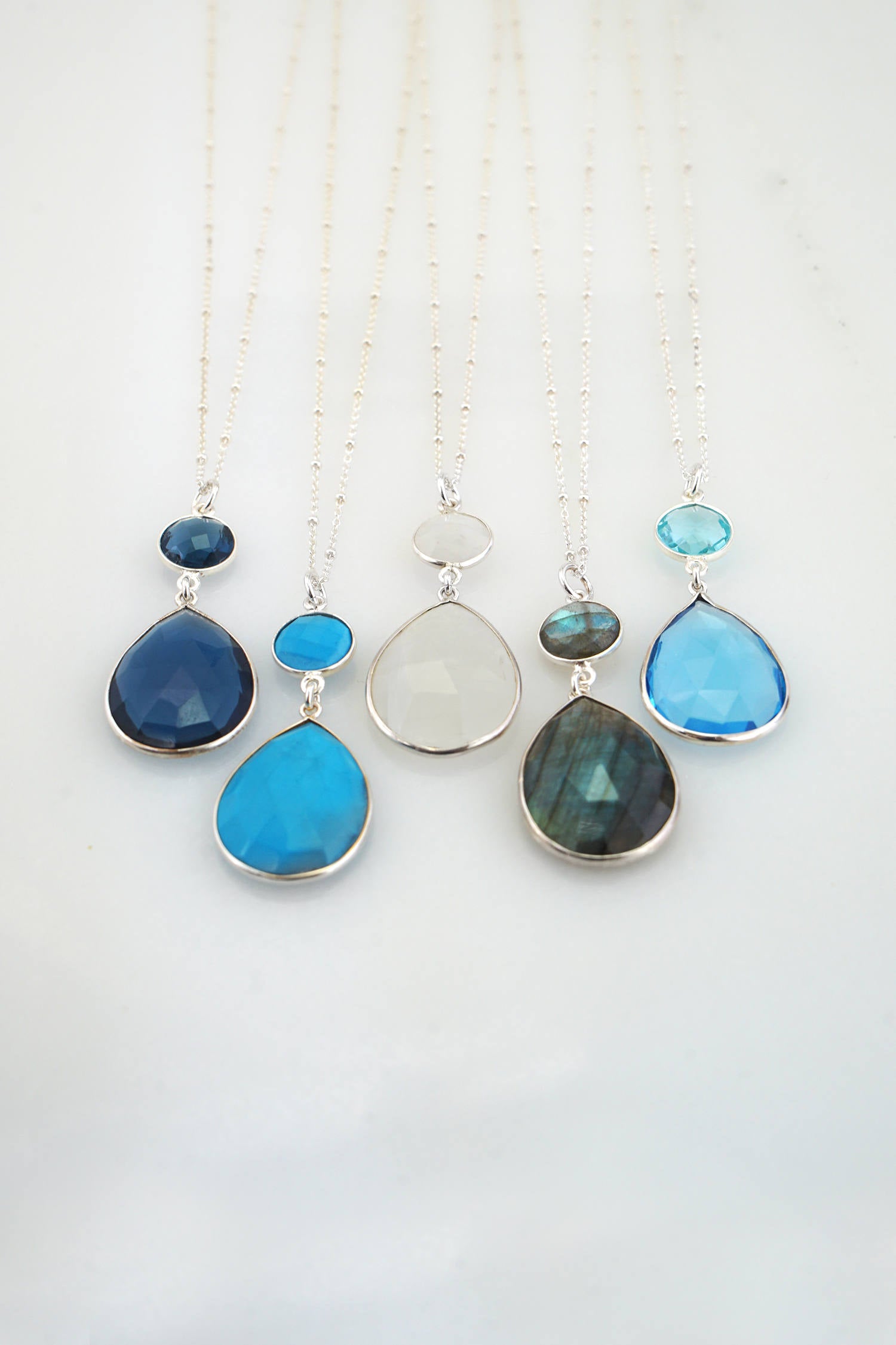 Evan Knox Birthstone Necklace - December Turquoise - Middle Davids Artisan  Candles
